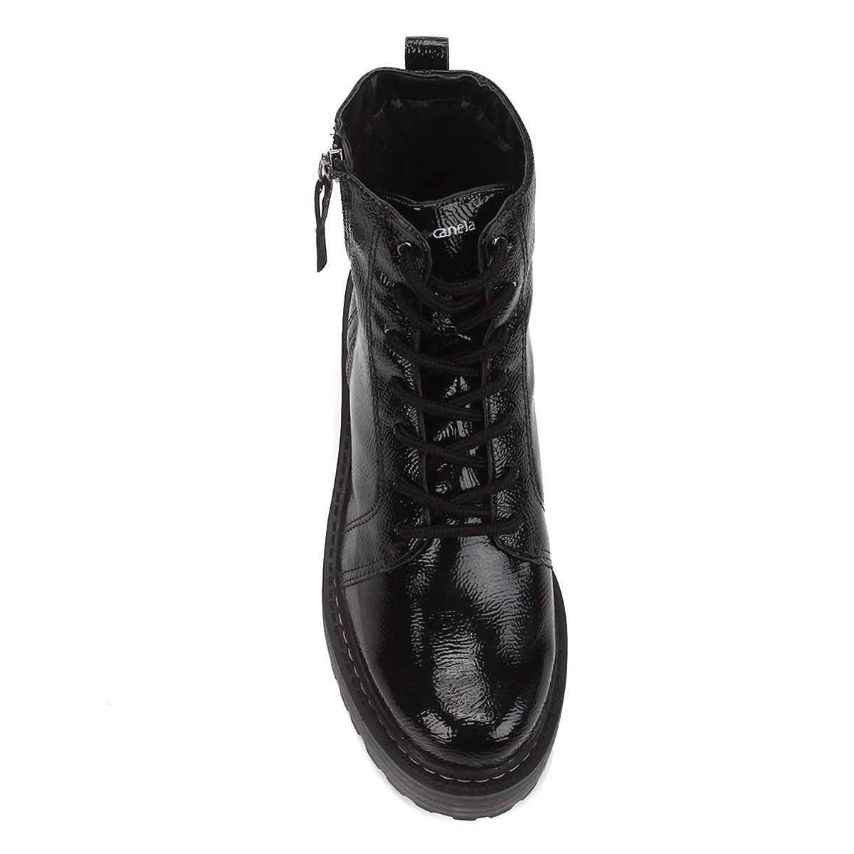 coturno verniz cravo e canela